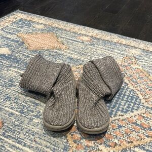 UGG Gray Knit Boots